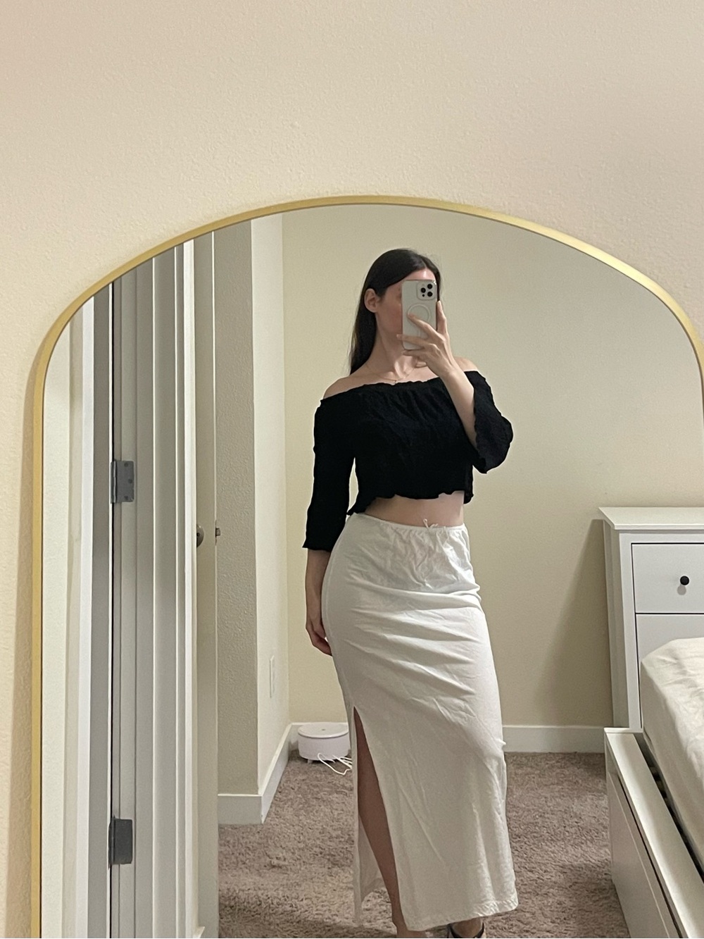 Off-Shoulder Crop Top